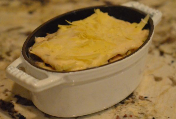 Cheesy Chicken and Mushroom Lasagne