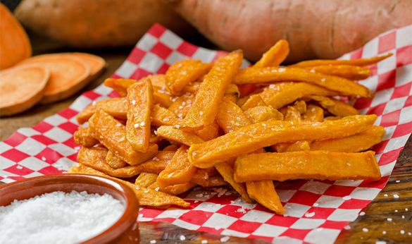 Sweet Potato Fries and Ingredients