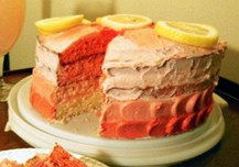 Gradient Pink Lemonade Cake