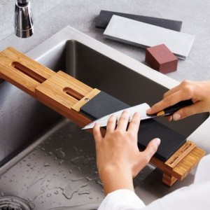 Sharpen Cutlery With A Whetstone