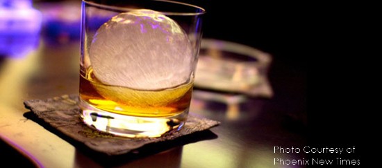 Ice Sphere in Whiskey