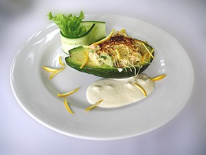 Avocado baked appetizer