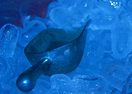 Ice Cubes in Bin