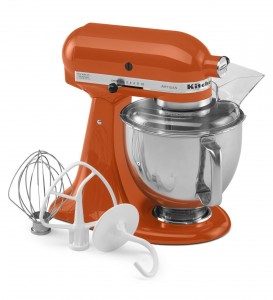 Stand mixer by KitchenAid in Persimmon Orange
