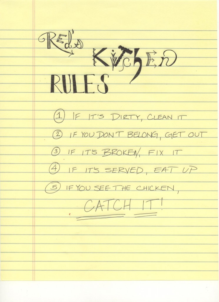 Image of hand drawn rules
