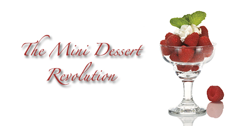 Mini Dessert with berries and cream