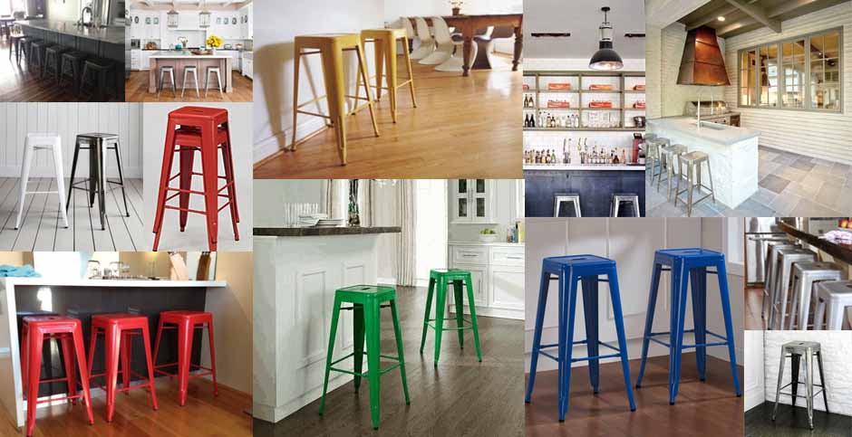 AAF Metal Bar Stool Collage