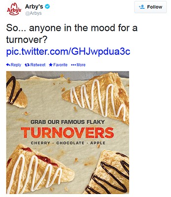 Arbys Super Bowl Tweet