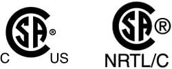 CSA mark with C/US or NRTL/C