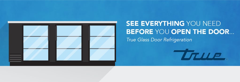 True Glass Door Refrigerator