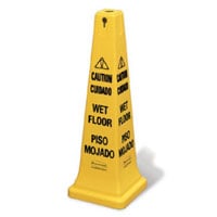 Four-Sided Caution Sign