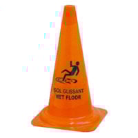 Cone-Style Caution Sign