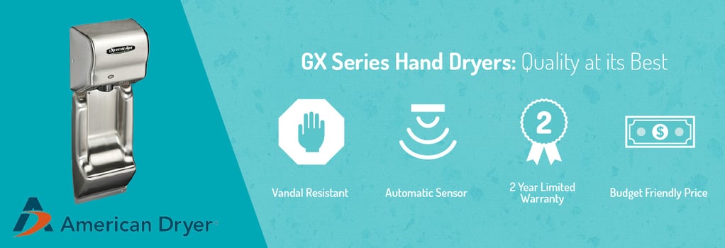 GX Series Hand Dryers: Quality at its Best