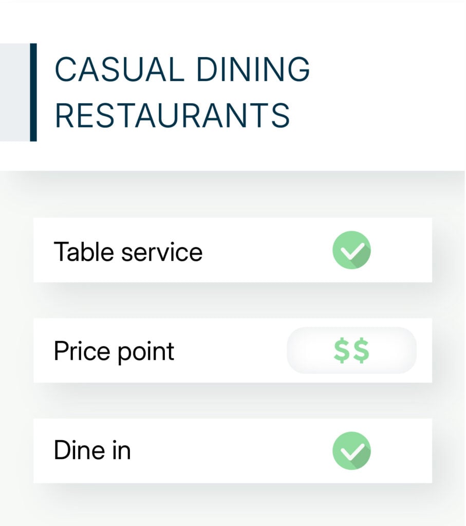 casual restaurants