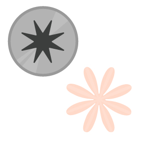 Closed Star Pastry Tips