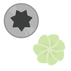 Open Star Pastry Tips