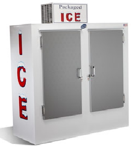 Two Door Upright Outdoor Leer Ice Merchandiser