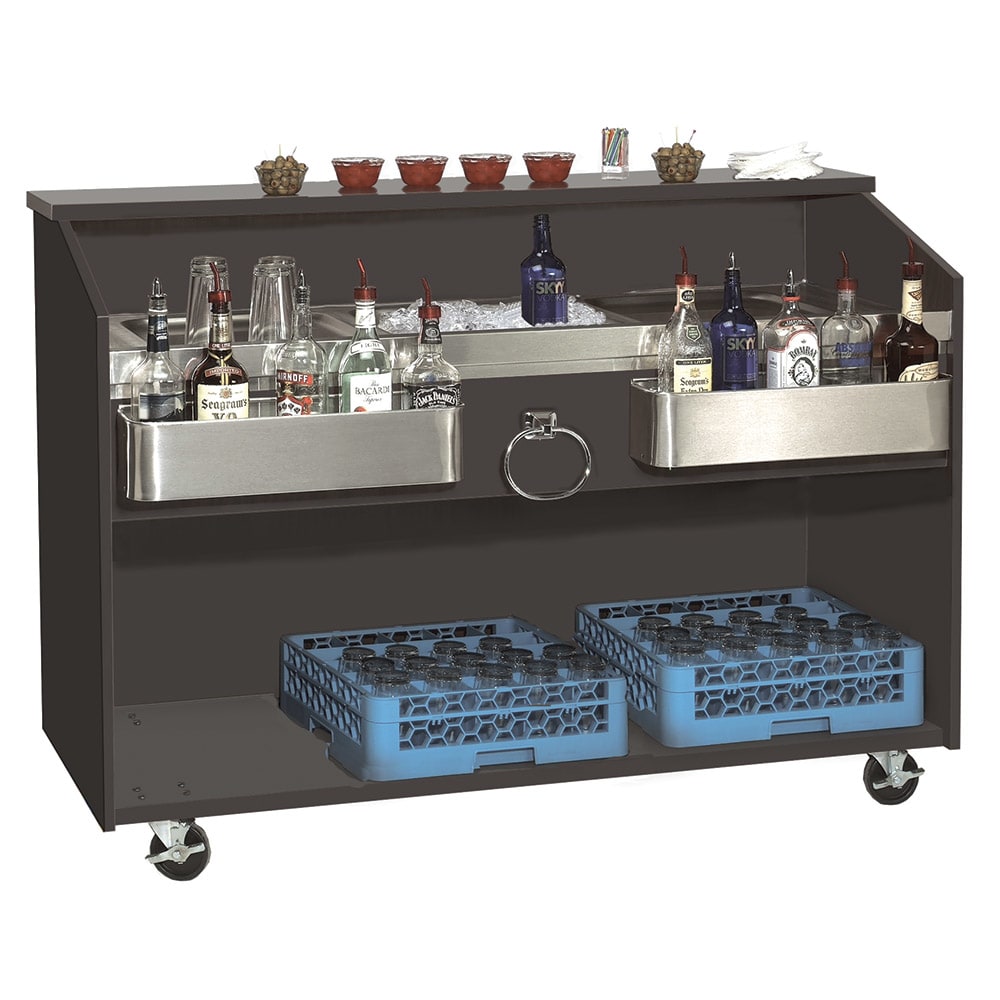 Portable Bar with Open Storage Area