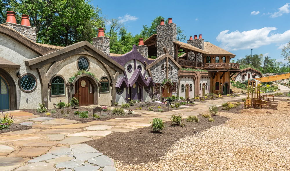 Dwellings at Ancient Lore Village at Boyd Hollow