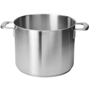 stainless steel stock pot with dual handles