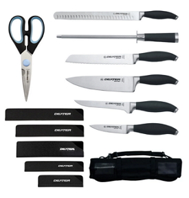 Dexter Russell knife set with knife roll