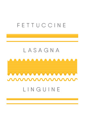 Types of Pasta - Ribbons