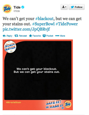 Tide Super Bowl tweet
