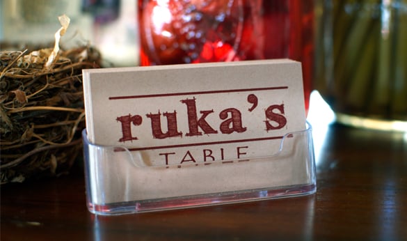Ruka's Table - Business Card
