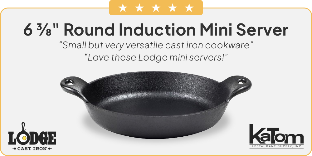  Lodge Cast Iron 16 Ounce Oval Mini Server : Home & Kitchen