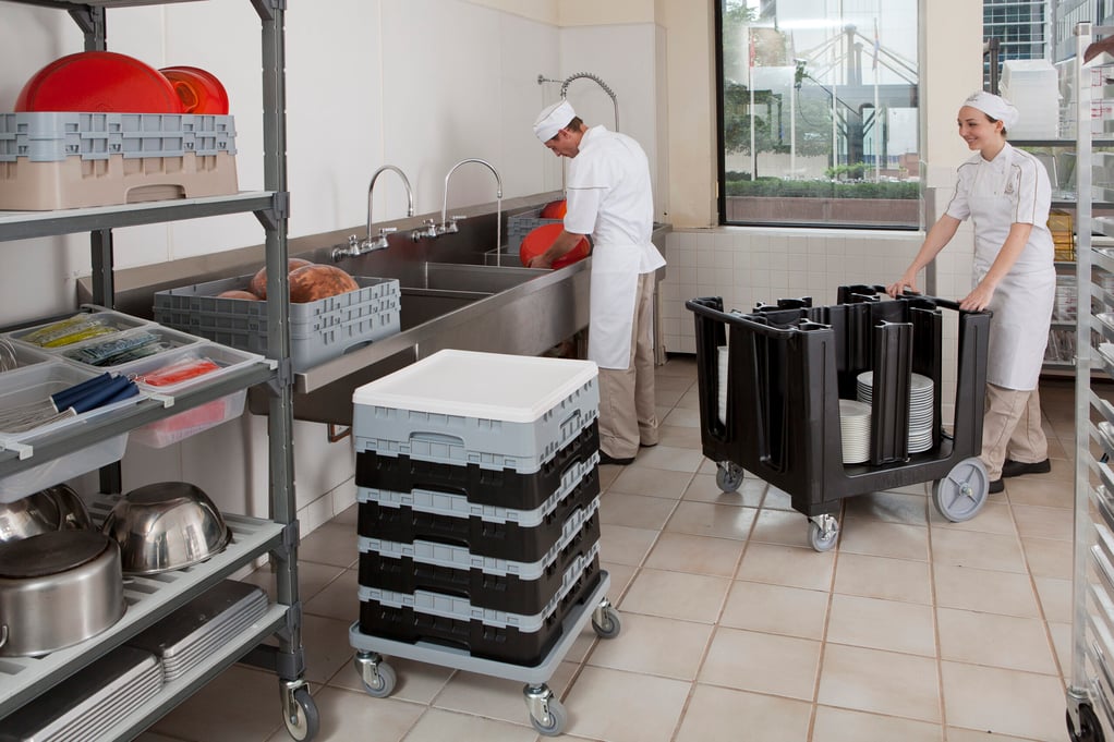 Cambro Camrack System in Use