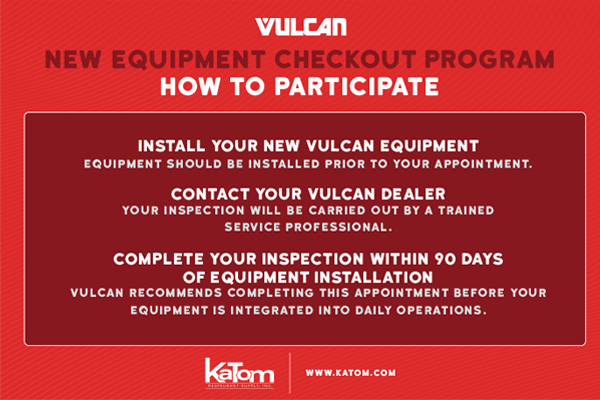Vulcan New Equipment Checkout Program - How to Participate
