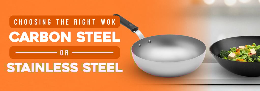 Find the right wok: carbon steel vs. stainless steel