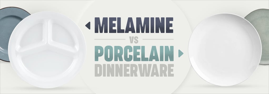 Melamine vs Porcelain Plates