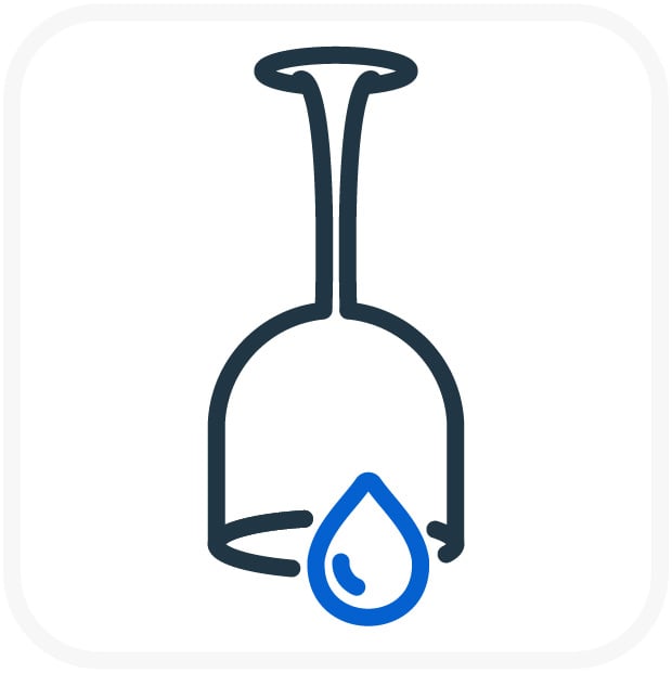 Glass with Water Droplet