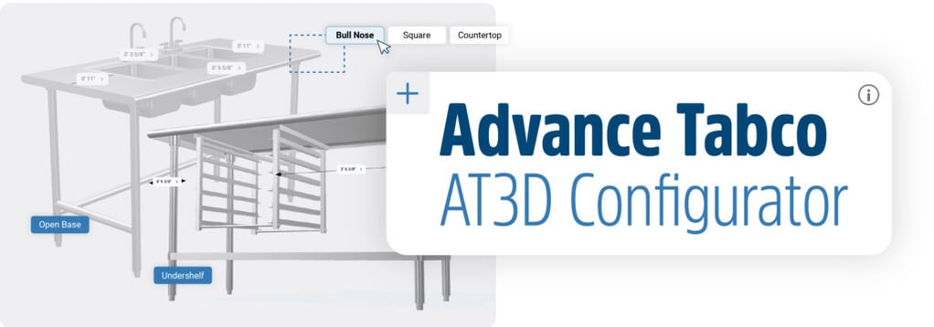 Advance Tabco AT3D Configurator
