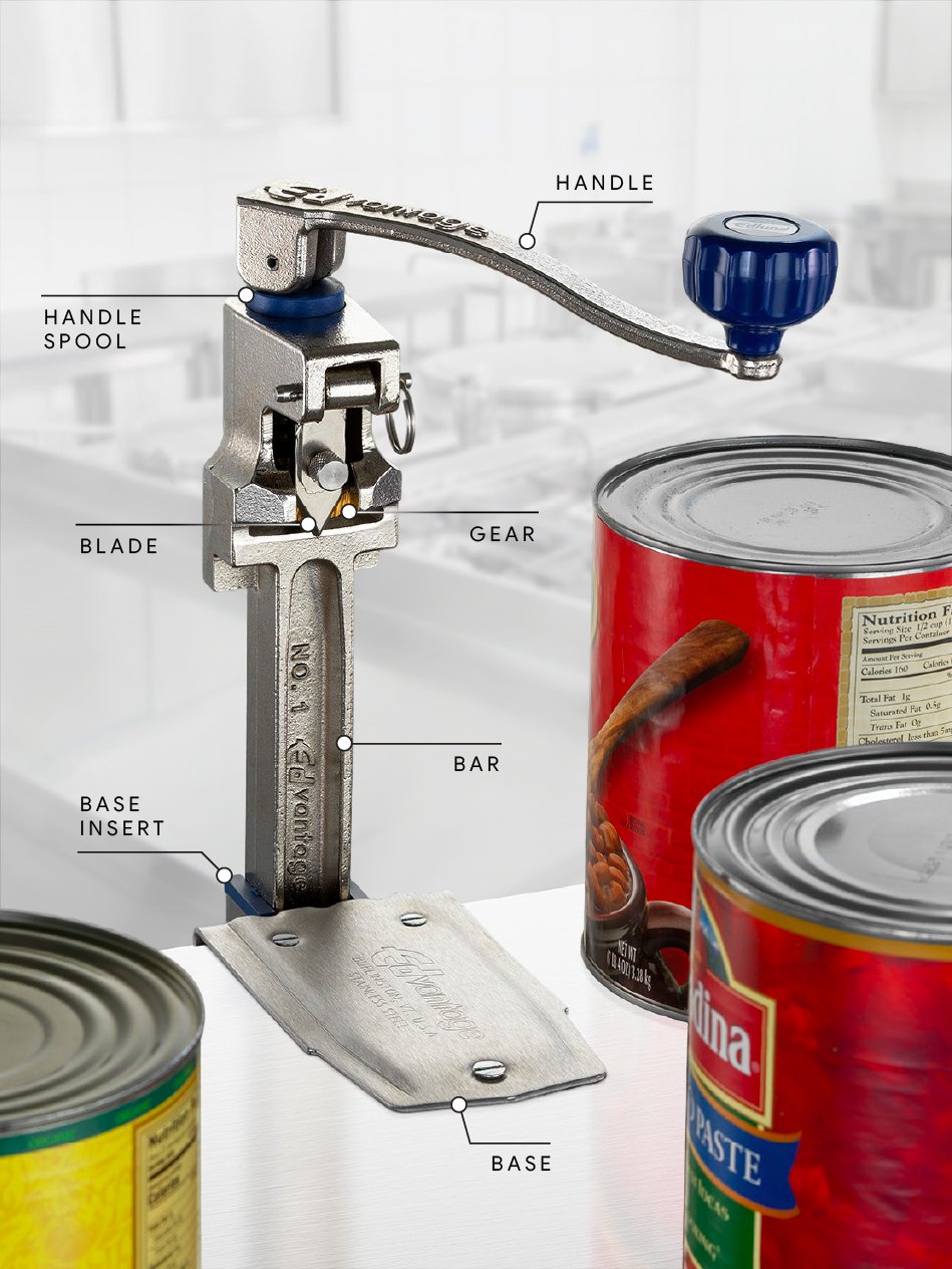 Parts of an Edlund #1 Edvantage can opener