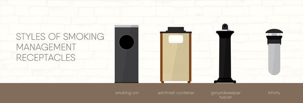 Choosing a Cigarette Receptacle Icon