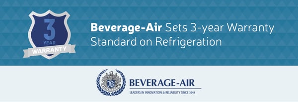 Bev-Air Sets 3-year Warranty Standard on Refrigeration Icon