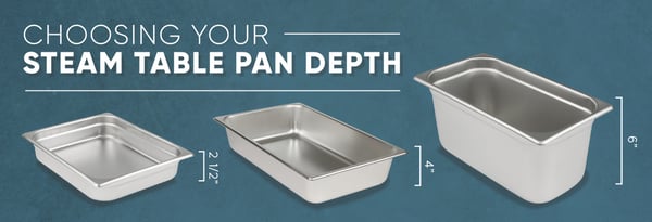 Choosing Your Steam Table Pan Depth Icon
