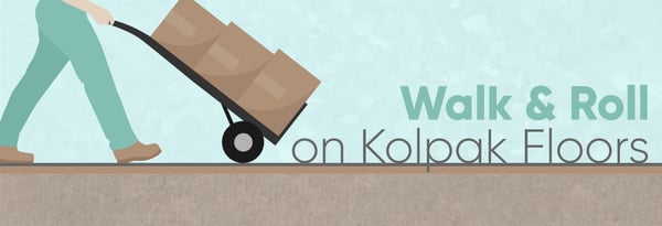 Walk and Roll on Kolpak Floors Icon