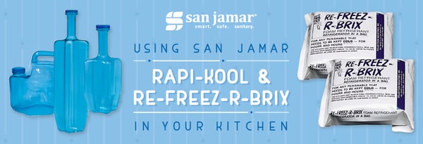 Using San Jamar Rapi-Kool & Re-Freez-R-Brix in Your Kitchen Icon