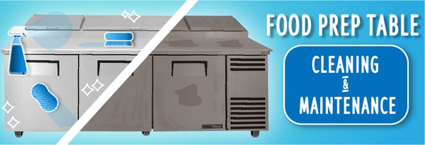 Cleaning a Refrigerated Prep Table Icon