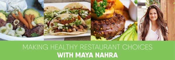 Making Healthy Restaurant Choices with Maya Nahra, RD Icon