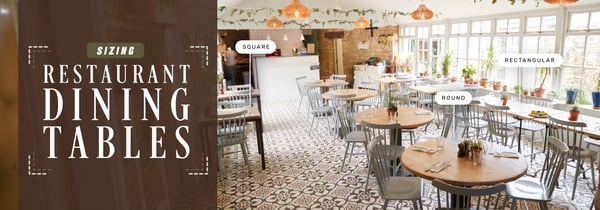 Restaurant Dining Table Sizes Icon