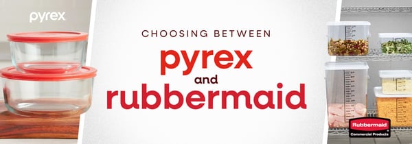 Pyrex vs. Rubbermaid Icon