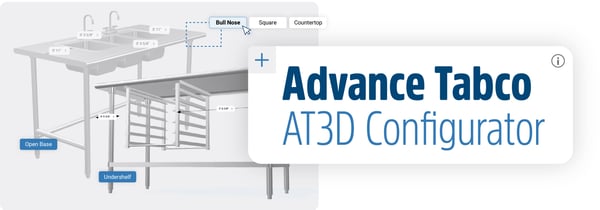 Create a Custom Unit With Advance Tabco's AT3D Configurator Icon