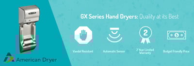 GX Series Hand Dryers: Quality at its Best Icon