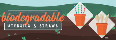 Switching to Biodegradable Utensils & Straws Icon