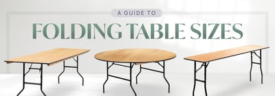 Folding Table Sizes Icon