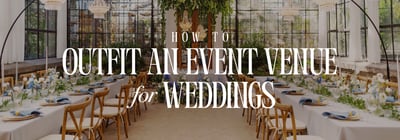 Wedding Supplies Guide: How to Outfit an Event Venue Icon
